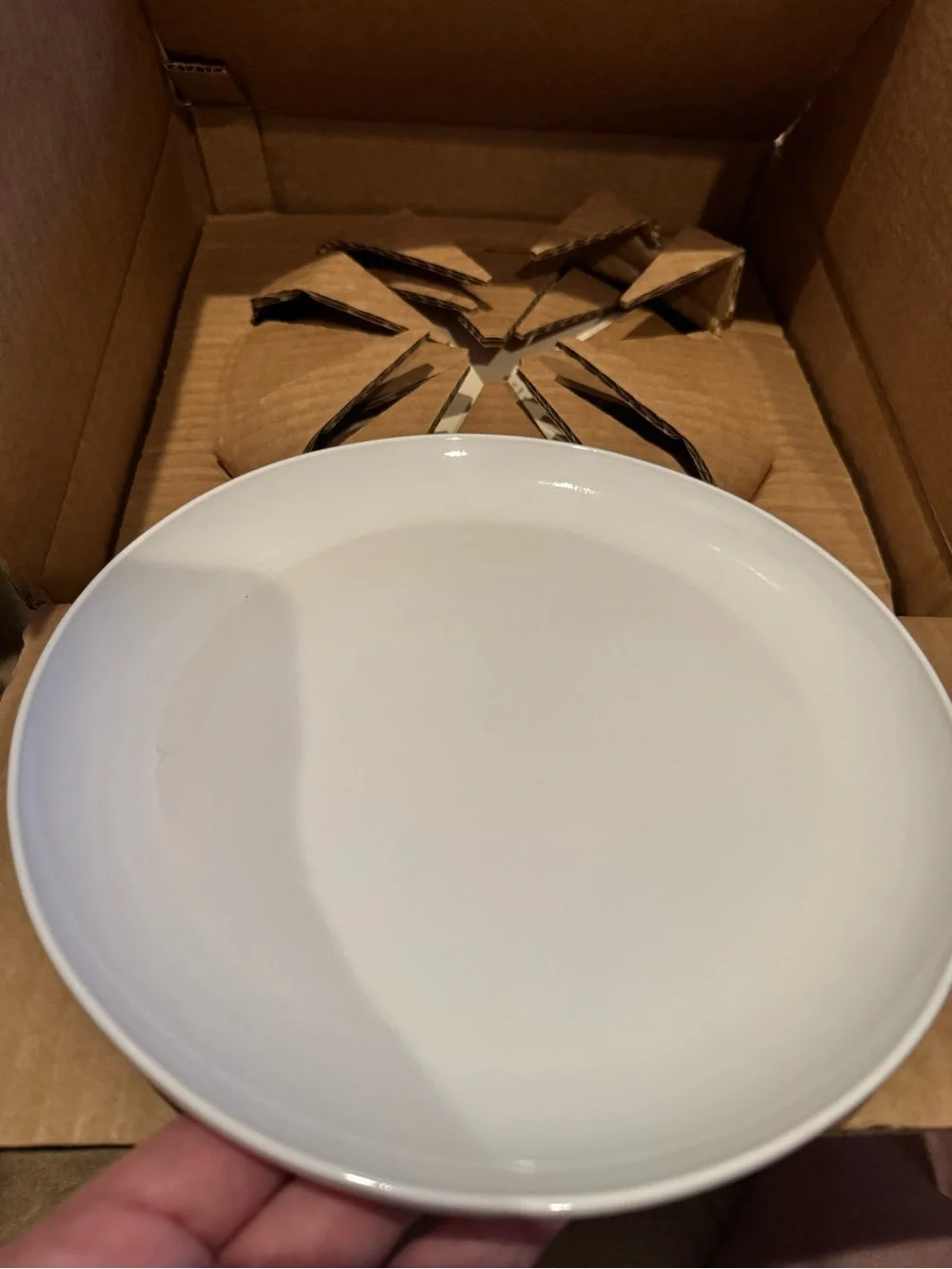 Anthropologie Ginny milky and glossed‎ Ceramic Side Plates - Set of 4